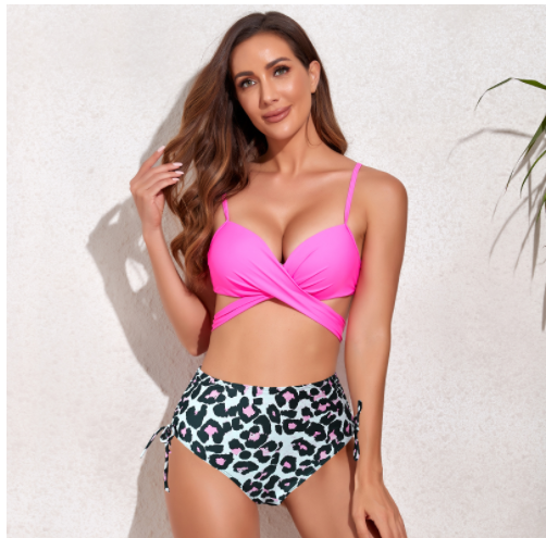 Cross Hard Wrap Bikini For Feminine High Waist