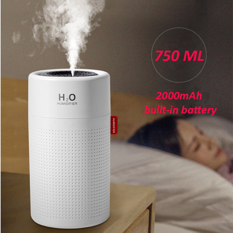 USB Rechargeable Wireless Ultrasonic Aromatherapy Water Mist Diffuser Lamp