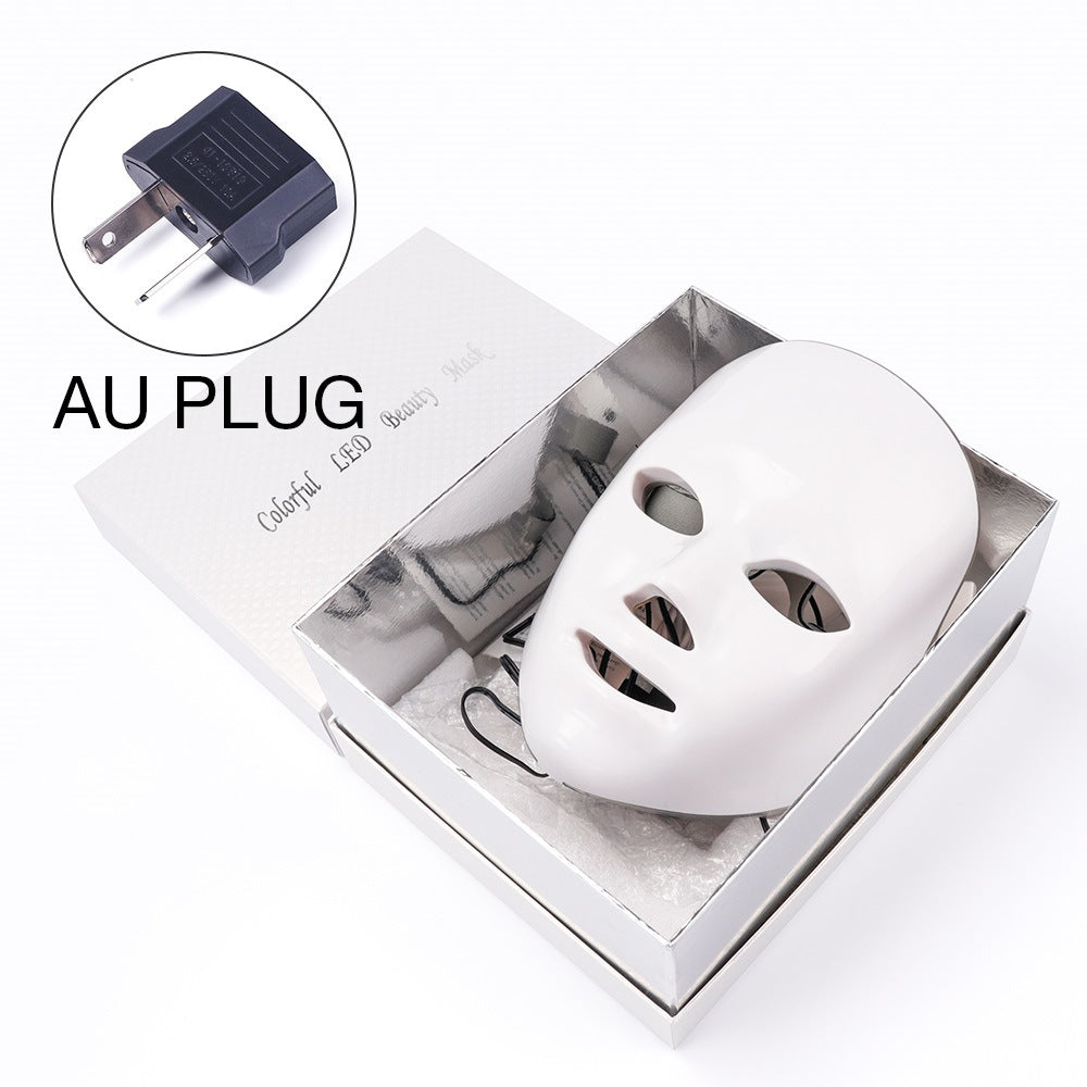 Beauty Instrument Beauty Red Purple Light Photon Skin Rejuvenation Mask Instrument Household Acne Spectrometer Face