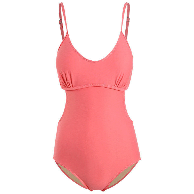 One-Piece Hollow Swimsuit Feminine Feeling Thin And Covering Belly