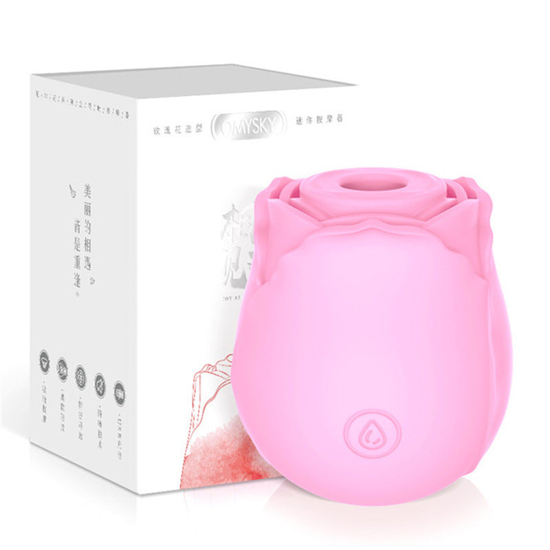 Huafeihua Rose Sucking Tongue Licking Vibrating Vibrating Egg Female  Toy Articles