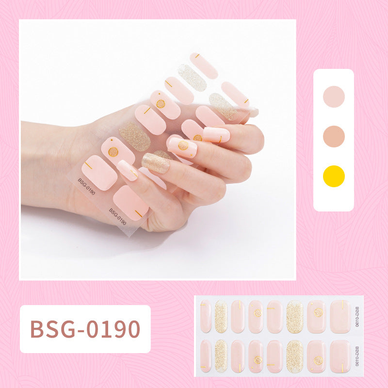 Semi-curing Gel Nail Sticker Gel Beauty