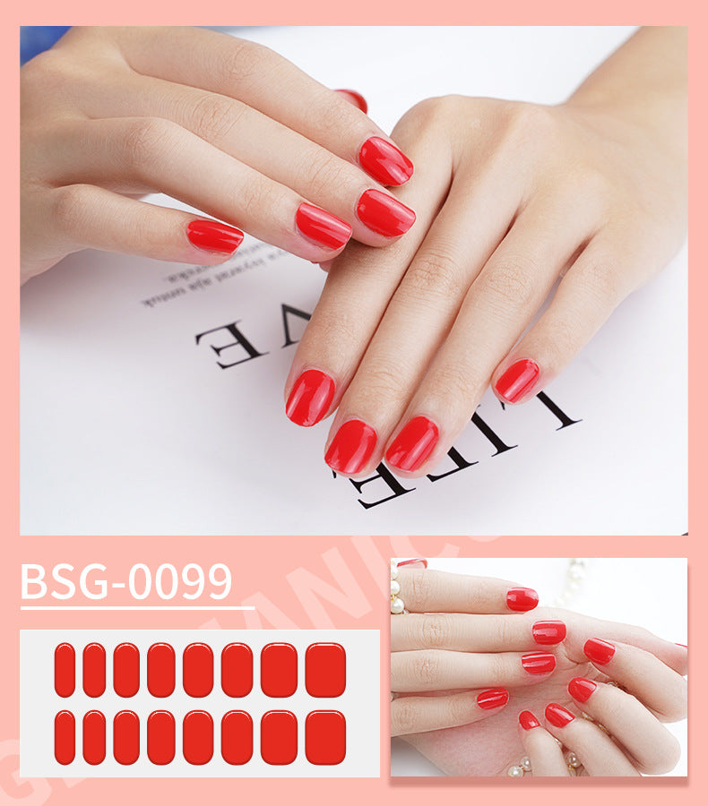 Semi-curing Gel Nail Sticker Gel Beauty