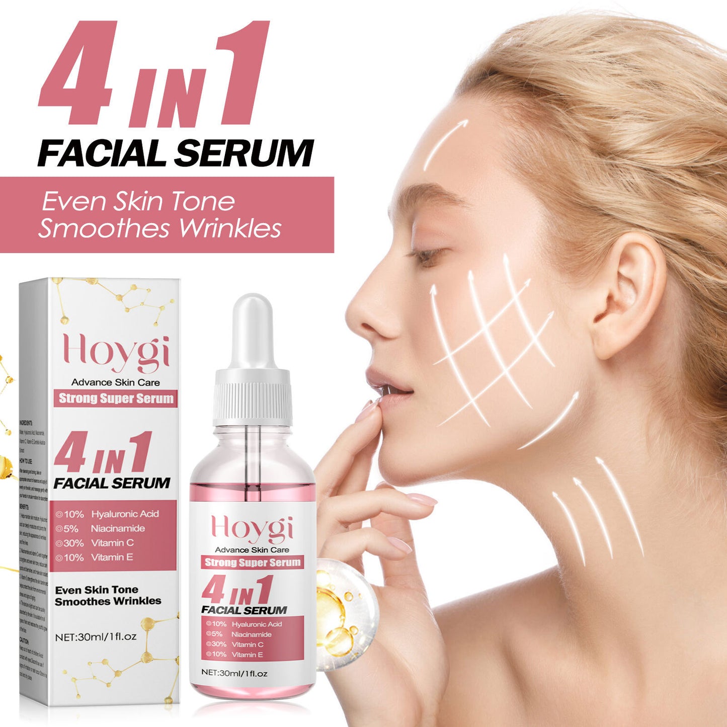 4-in-1 Face Lifting And Tightening Fading Wrinkle Moisturizing Water