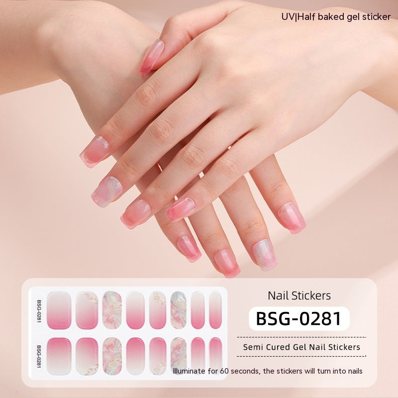 Semi-curing Gel Nail Sticker Gel Beauty