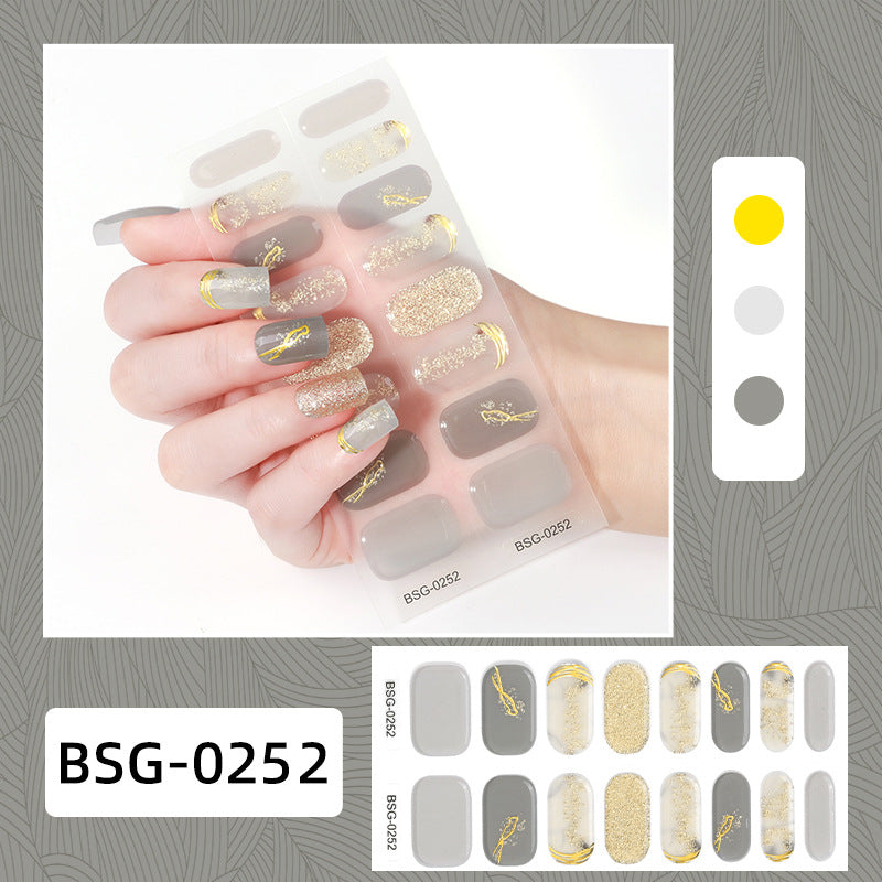 Semi-curing Gel Nail Sticker Gel Beauty