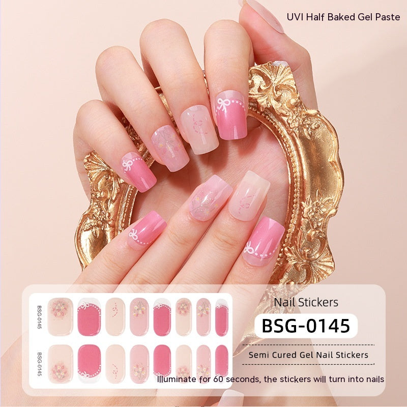 Semi-curing Gel Nail Sticker Gel Beauty